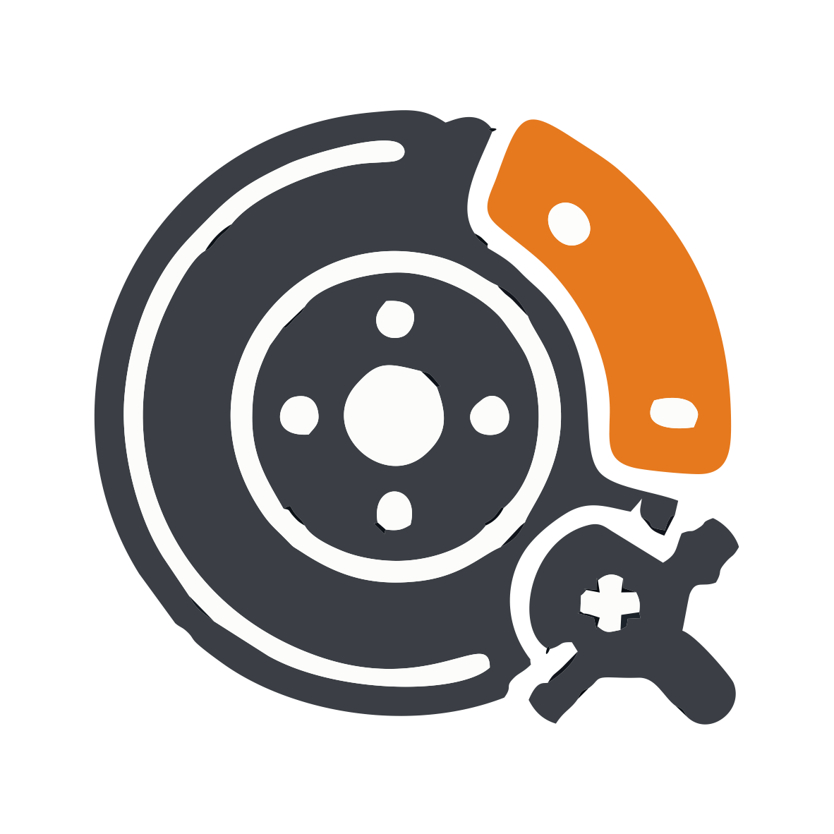 Truck brake repair service icon, representing professional brake maintenance for fleets in Fort Pierce and Fort Lauderdale.