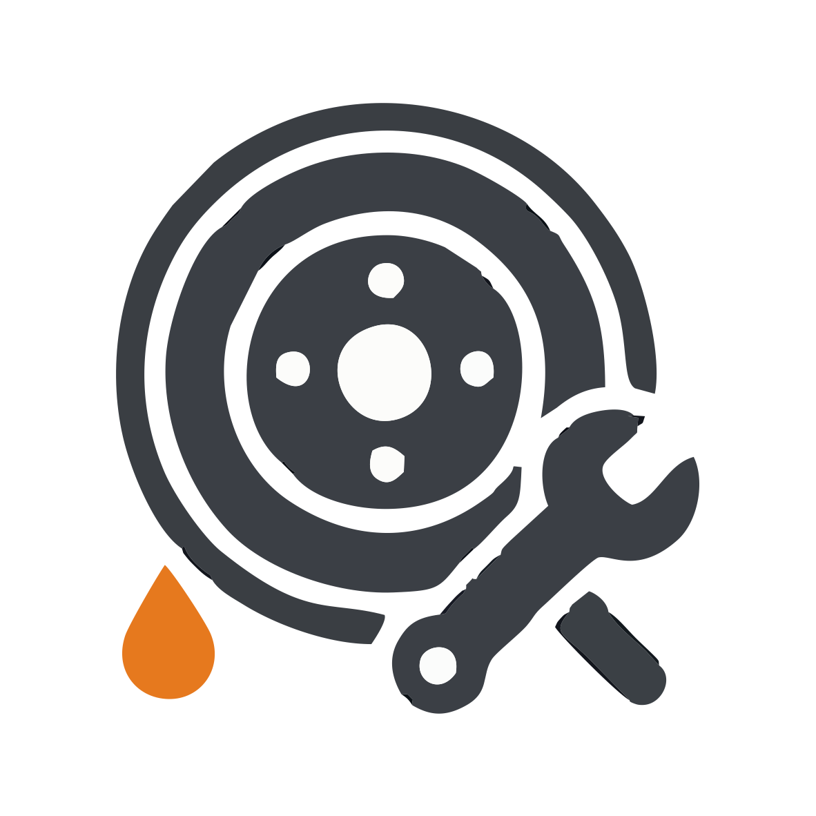 Truck brake and seal repair service icon, representing professional fleet maintenance in Fort Pierce and Fort Lauderdale