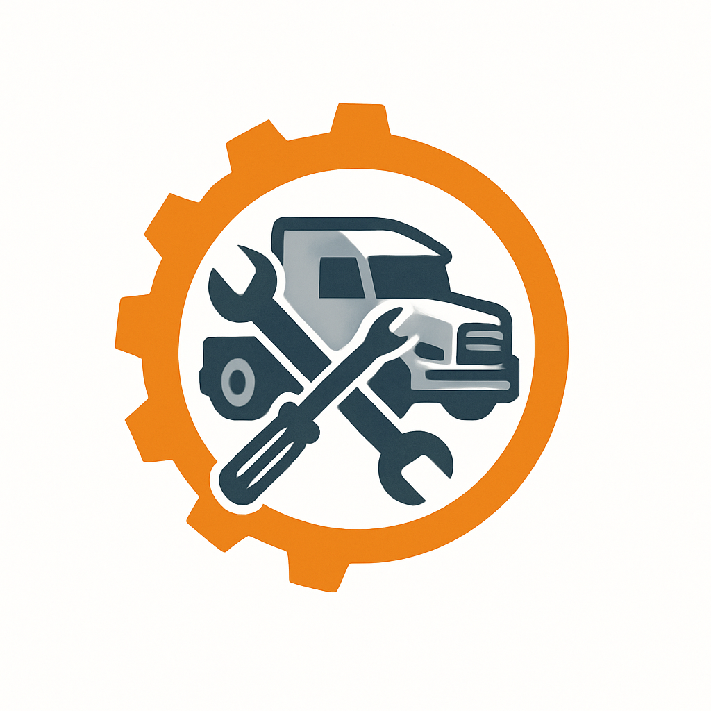 Truck maintenance icon with wrench and screwdriver, symbolizing general repair and service